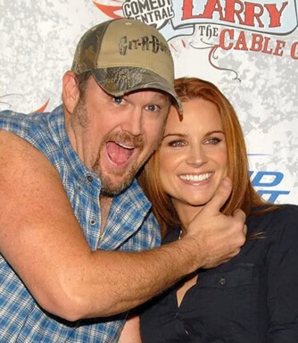 Cara Whitney with her husband, Larry the Cable Guy. 